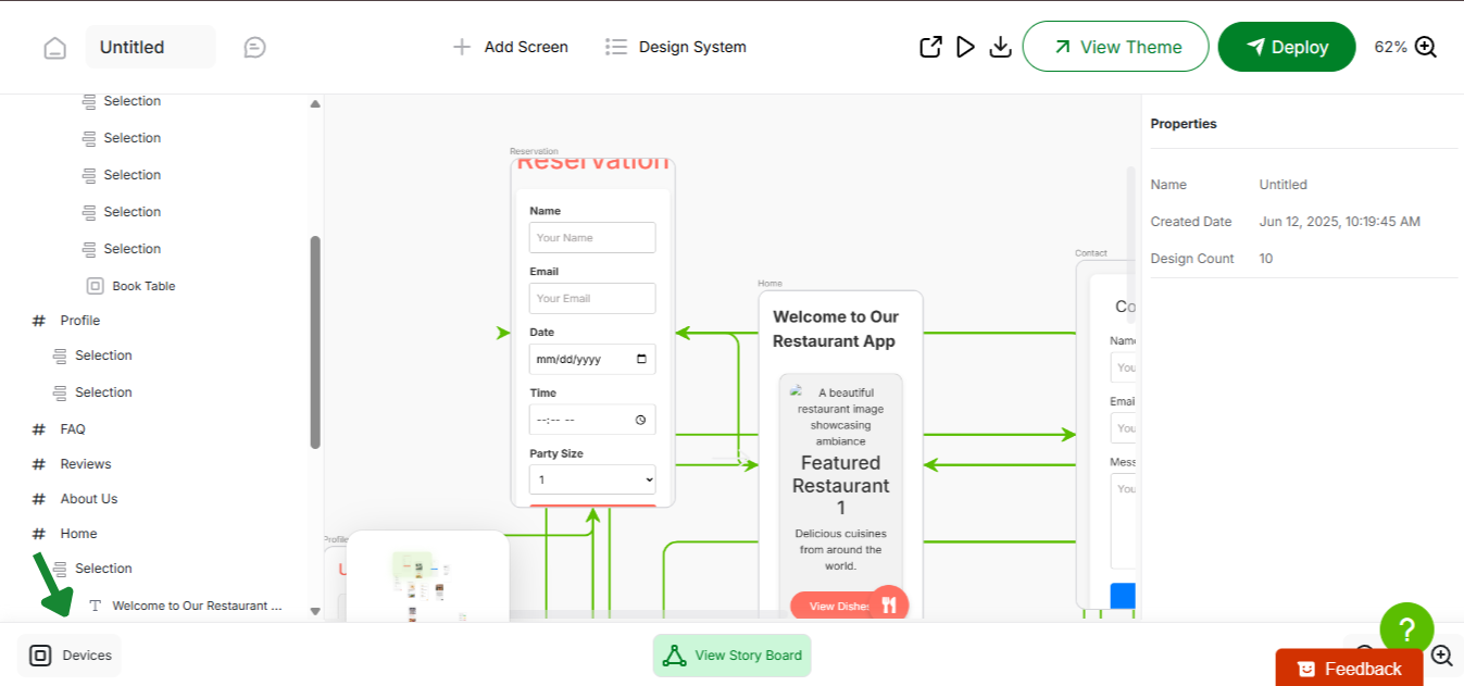 How to Switch Between screen sizes in AppForceStudio